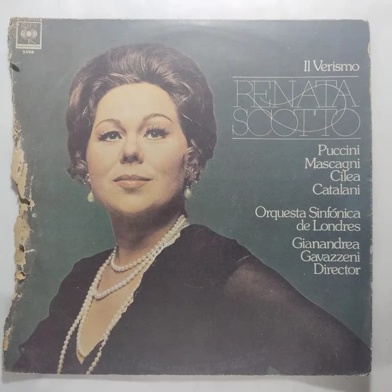 Portada de Il Verismo — Renata Scotto, Orquesta Filarmónica de Londres